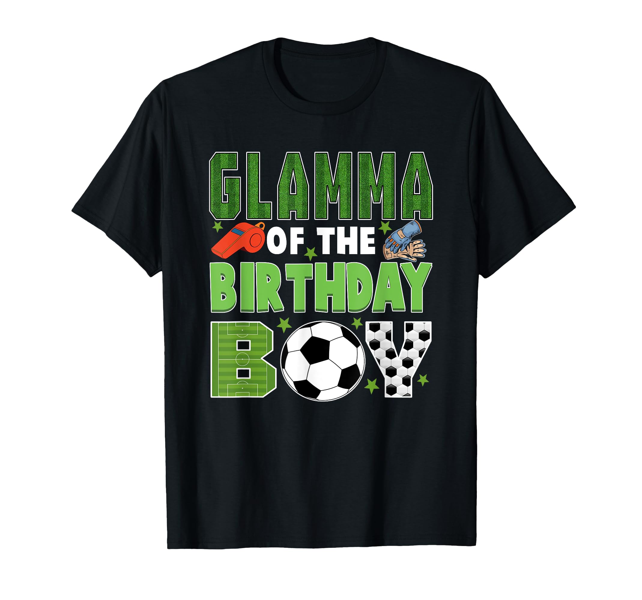 Glamma Birthday Soccer Group Family T-Shirt - Novelty Apparel for Adults