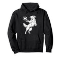 Happy Dog Playing Soccer Funny Sports Art Hoodie - Novelty Apparel Unisex