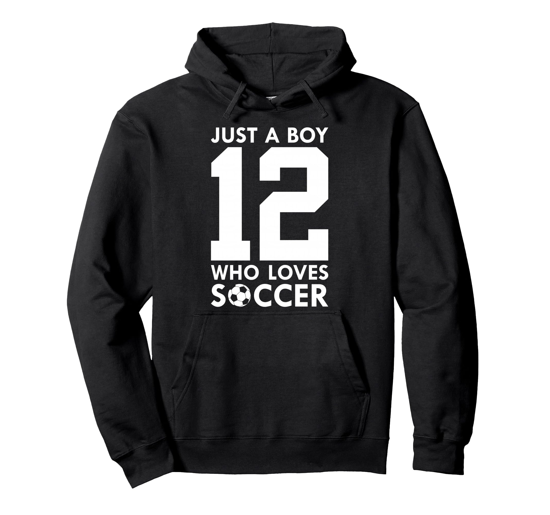 Just Who Loves 12 Years Soccer 12Th Hoodie - Custom Art Print for Adults