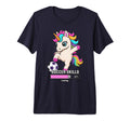 Kawaii Soccer Unicorn Skills Loading T-Shirt - Novelty Apparel for Adults