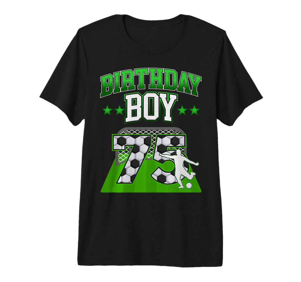 Soccer Themed Birthday Outfit 75 T-Shirt - Custom Art Print for Adults