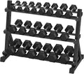 Hex Dumbbell Sets with Rack, 290-670 lb Rubber Encased Exercise & Fitness Dumbbells Set, Hand Weight for Strength Training, Weight Dumbbells