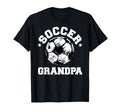 Soccer Grandpa Soccer Ball T-Shirt - Minimalist Print for Adults