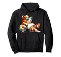 Summer Beach Guinea Pig Soccer Ball Hoodie - Streetwear Style Men Women