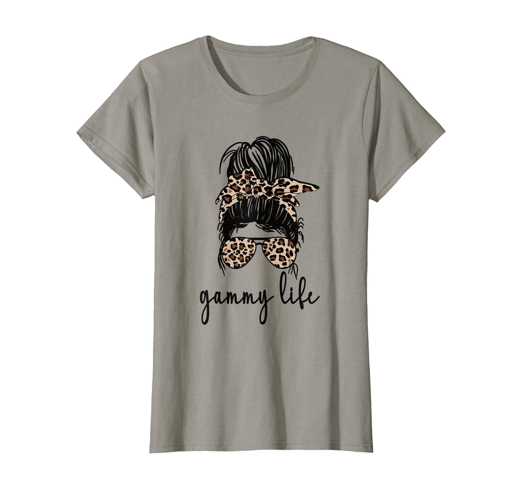 Gammy Life Grandma Messy Bun Gammy T-Shirt - Casual Everyday Wear Unisex