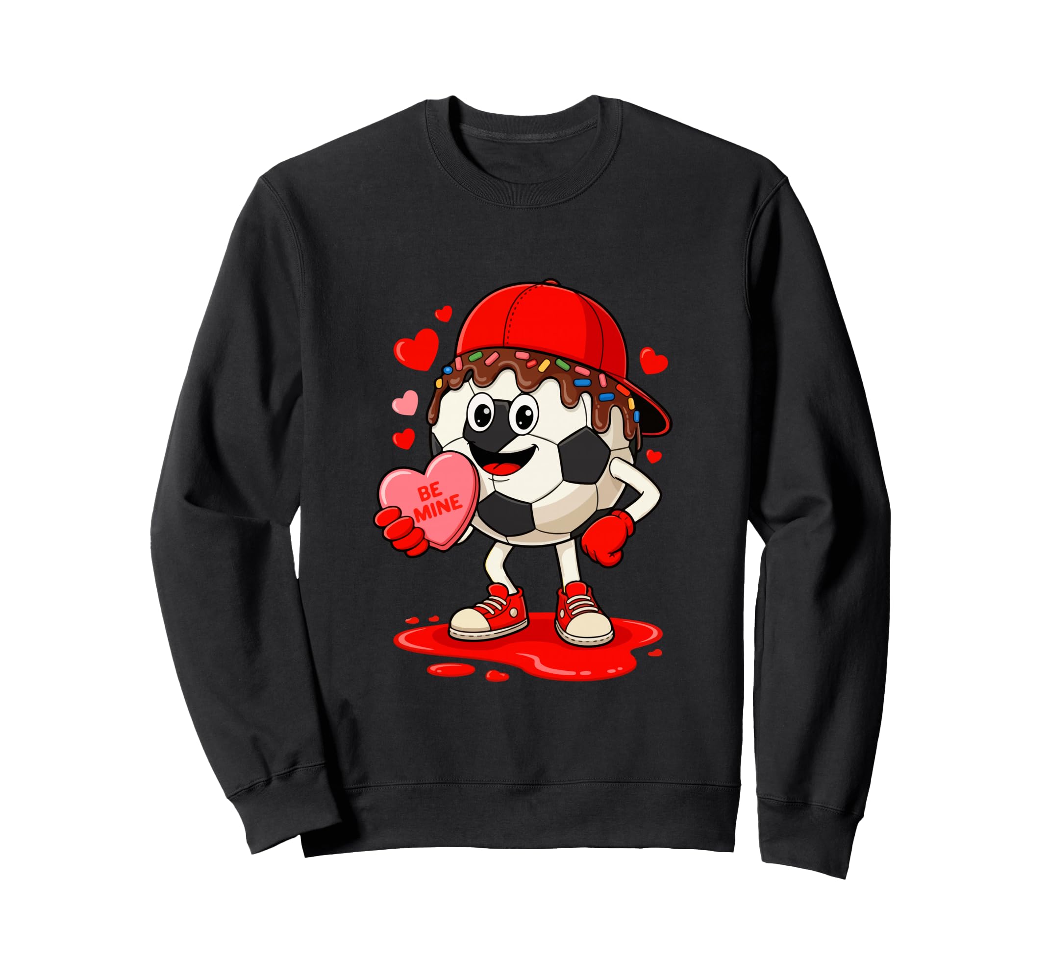 Soccer Equipment Player Sweatshirt - Fun Novelty Design for Adults