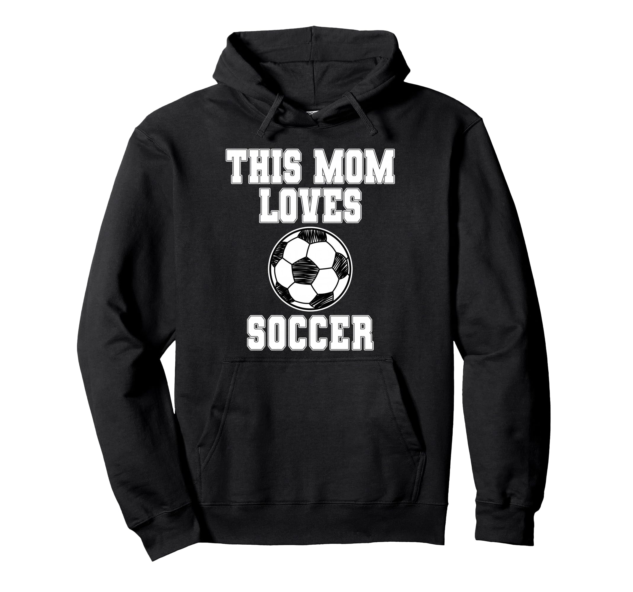 This Mom Loves Soccer Game Day Hoodie - Aesthetic Graphic for Adults