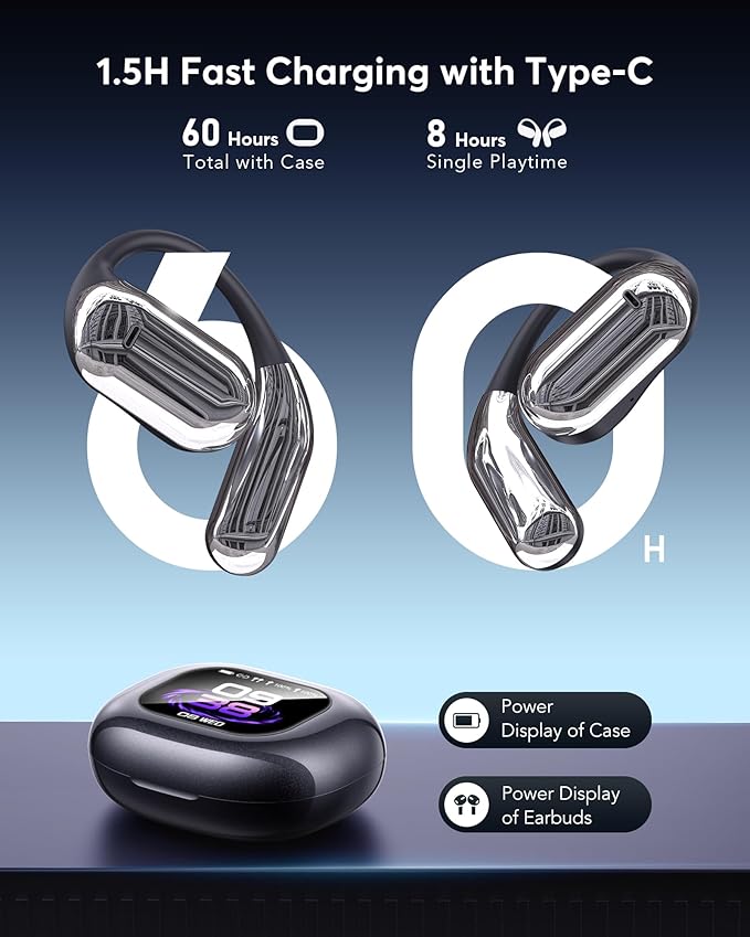 EUQQ AI Language Translation Earbuds, Bluetooth 5.4 Headphones Translator for 144 Languages & Accents