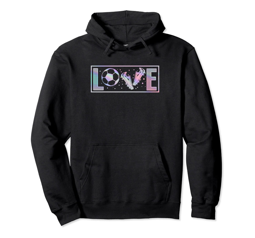 Love Soccer Sports Soccer Hoodie - Minimalist Print for Adults