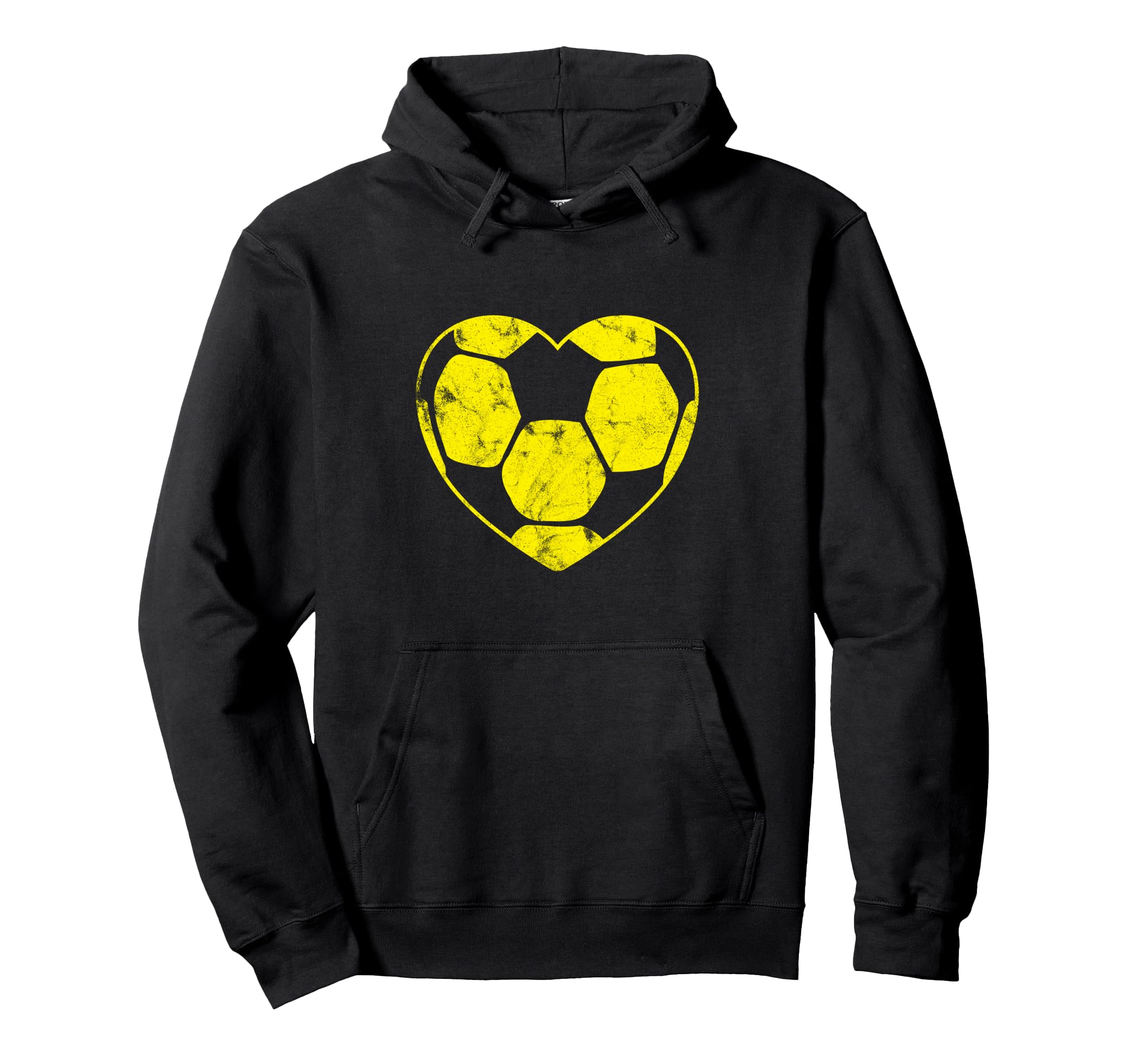 Soccer Ball Shaped Heart Mom Fan Parent Hoodie - Custom Art Print Unisex
