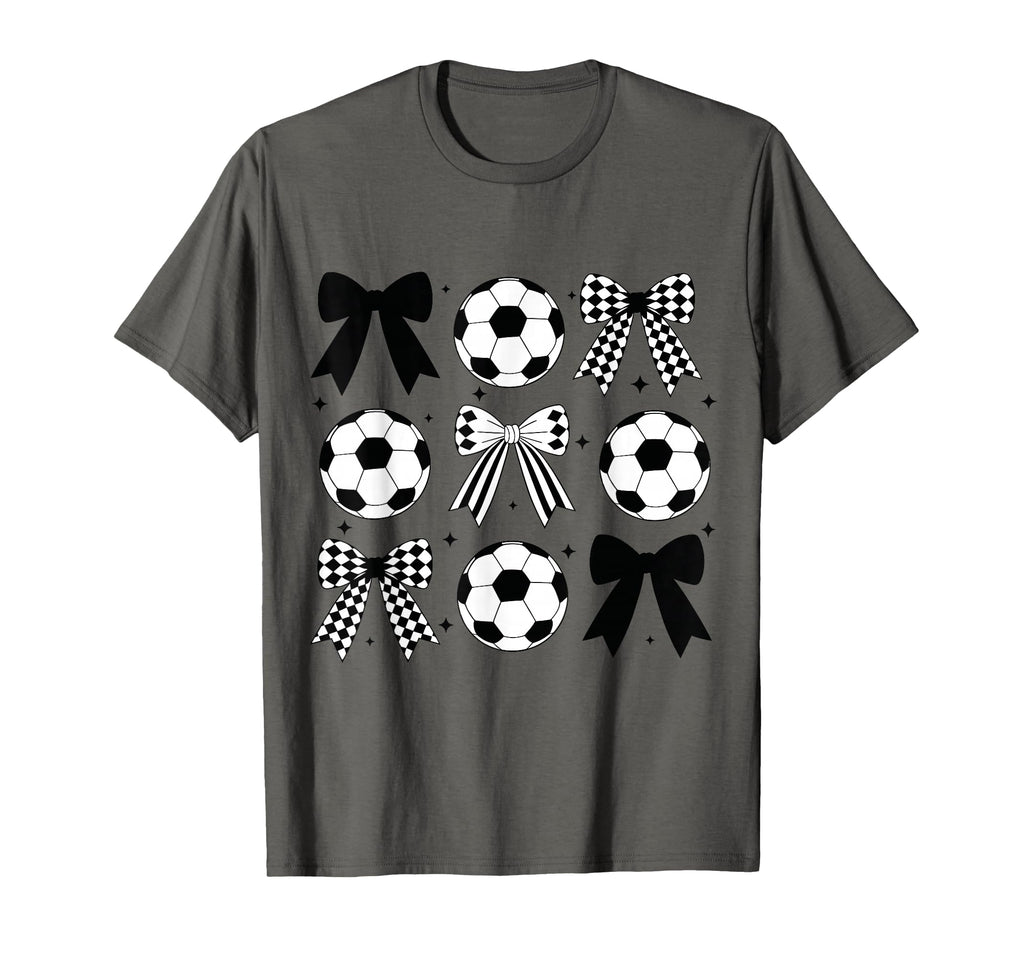 Soccer Coquette Bow Funny Coquette Bow T-Shirt - Fun Novelty Design Unisex