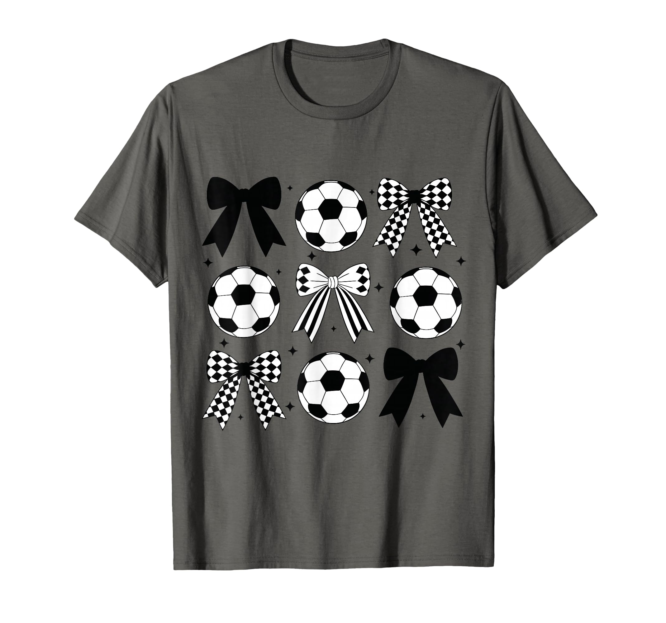 Soccer Coquette Bow Funny Coquette Bow T-Shirt - Fun Novelty Design Unisex