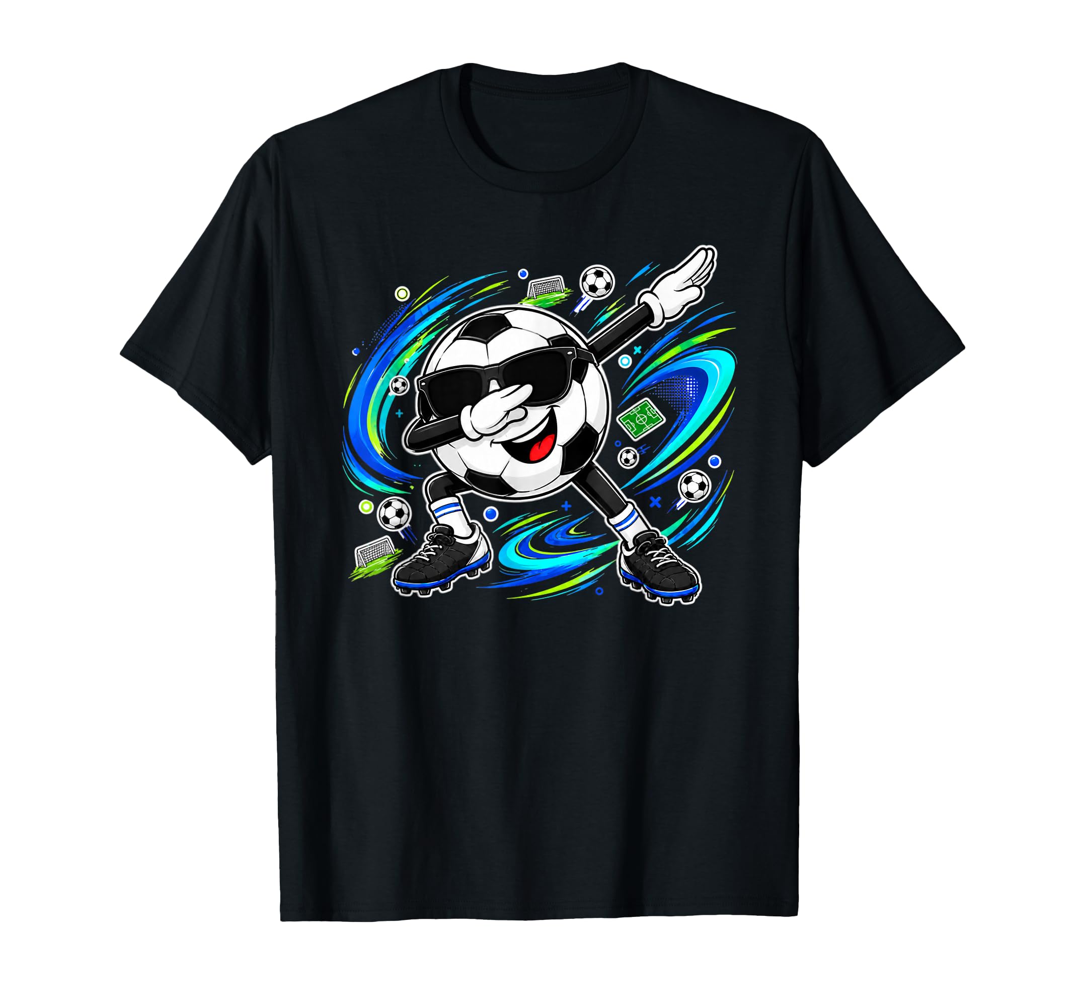 Funny Dabbing Laughing Soccer Game T-Shirt - Fun Novelty Design for Adults