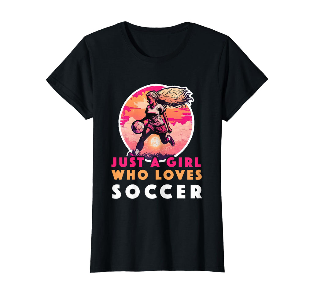 Just Who Loves Soccer Soccer Outfit T-Shirt - Custom Art Print for Adults