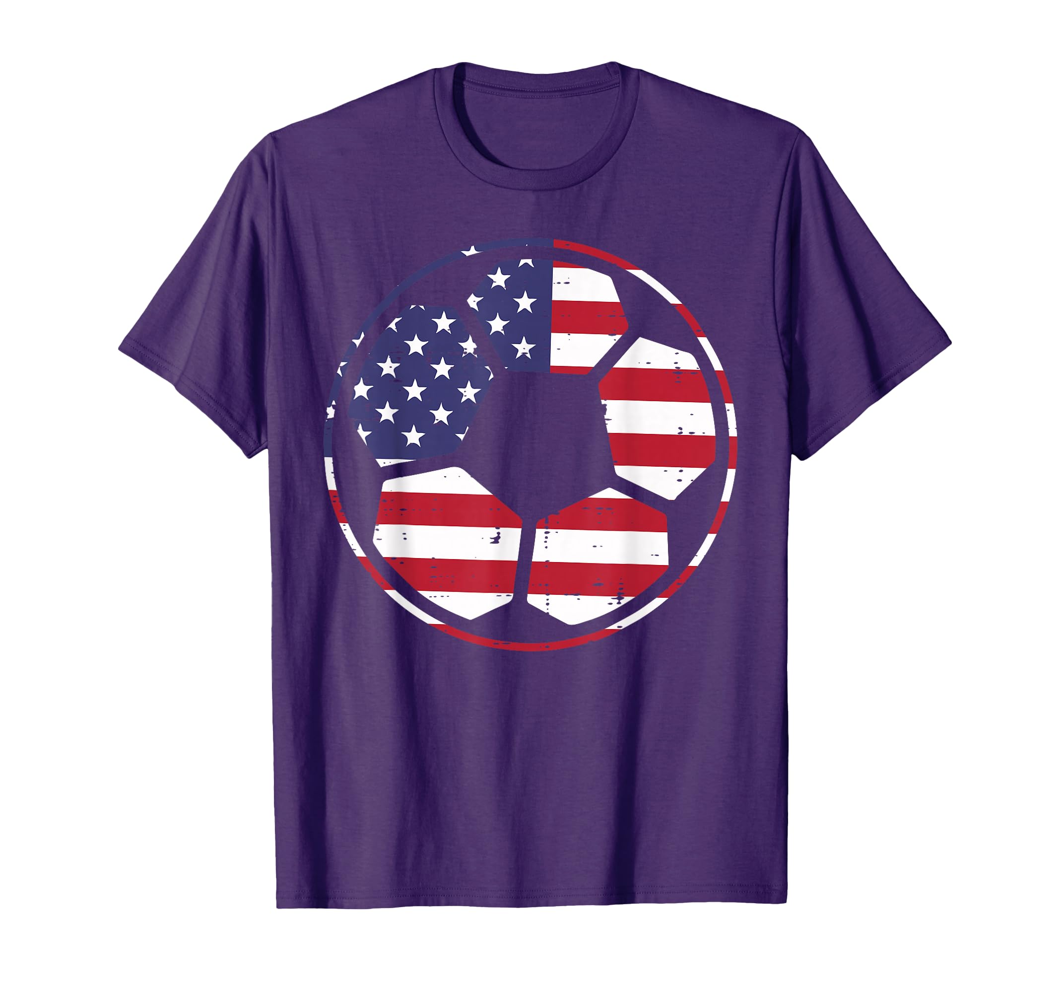 Us Flag Soccer Ball Football 4Th July T-Shirt - Trendy Graphic Men Women
