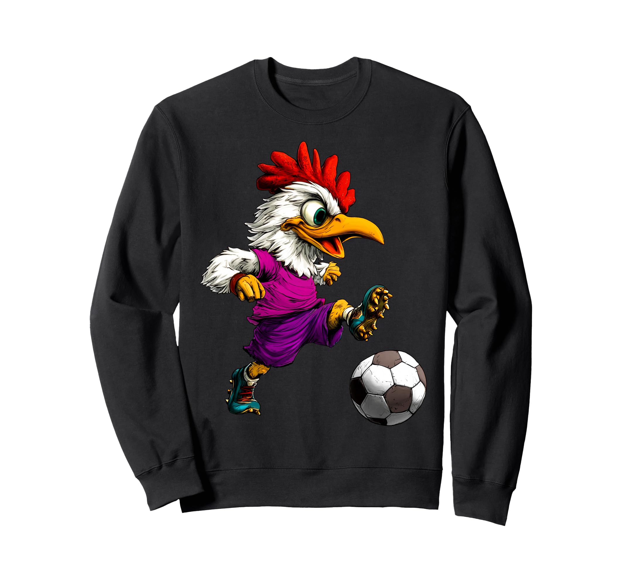 Football Chicken Sweatshirt - Custom Art Print Unisex