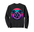 Beach Palm Soccer Ball Football Sweatshirt - Trendy Graphic Unisex