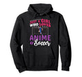Manga Anime Waifu Just Who Loves Anime Hoodie - Custom Art Print Unisex