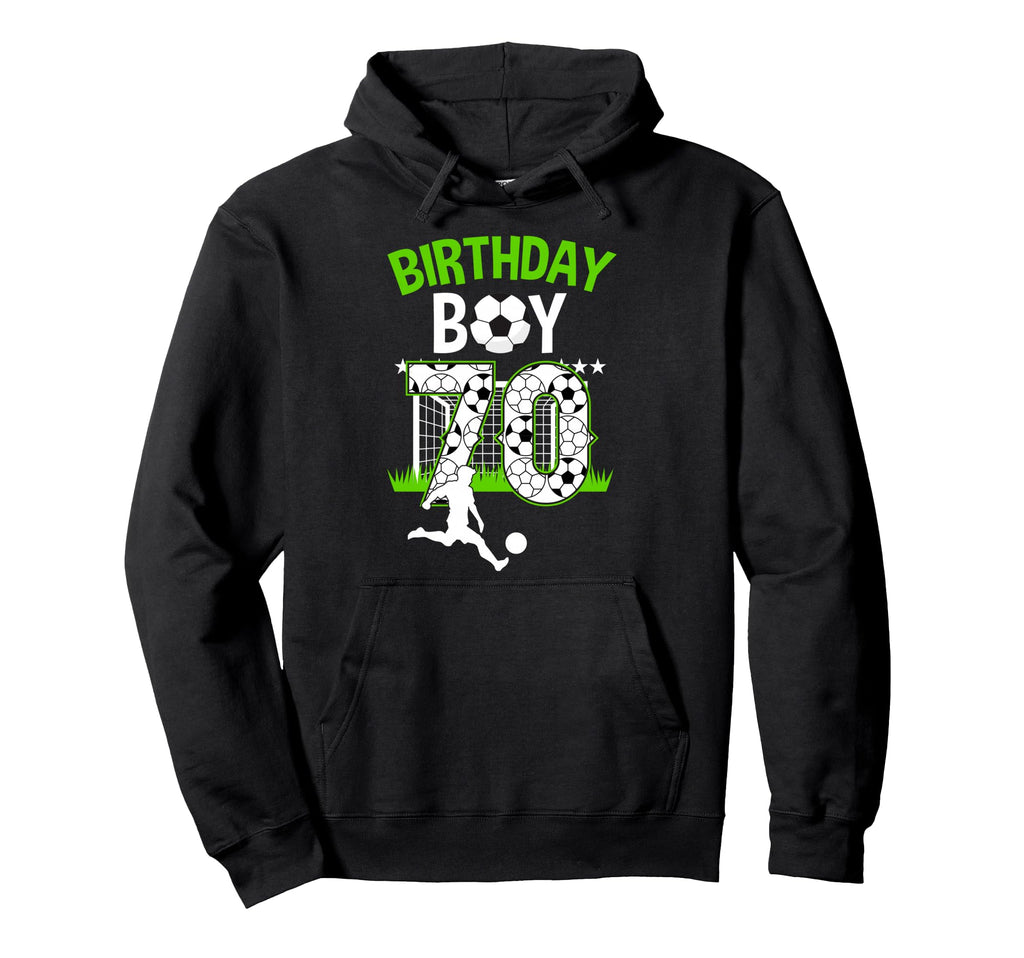 Birthday Soccer 70 Year Old Who Loves Hoodie - Trendy Graphic for Adults