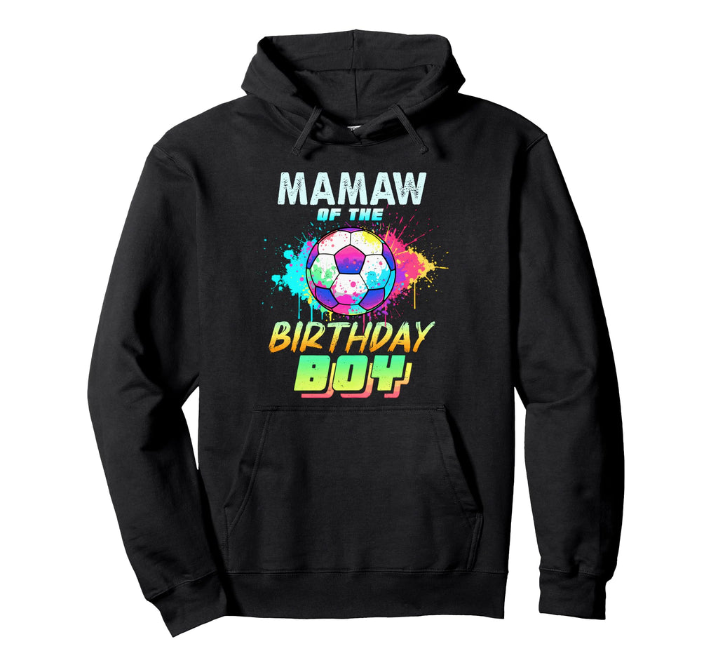 Mamaw Birthday Soccer Ball Colorful Hoodie - Custom Art Print Unisex