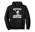 Birthday Soccer Team Sports Player Born Hoodie - Aesthetic Graphic Unisex