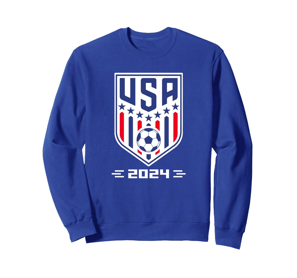 American Flag Soccer Team Soccer 2024 Sweatshirt - Minimalist Print Unisex