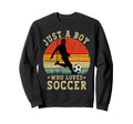 Just Who Loves Soccer Funny Soccer Sweatshirt - Trendy Graphic for Adults