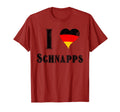 I Love Schnapps German T Deutschland T-Shirt - Unique Graphic for Adults