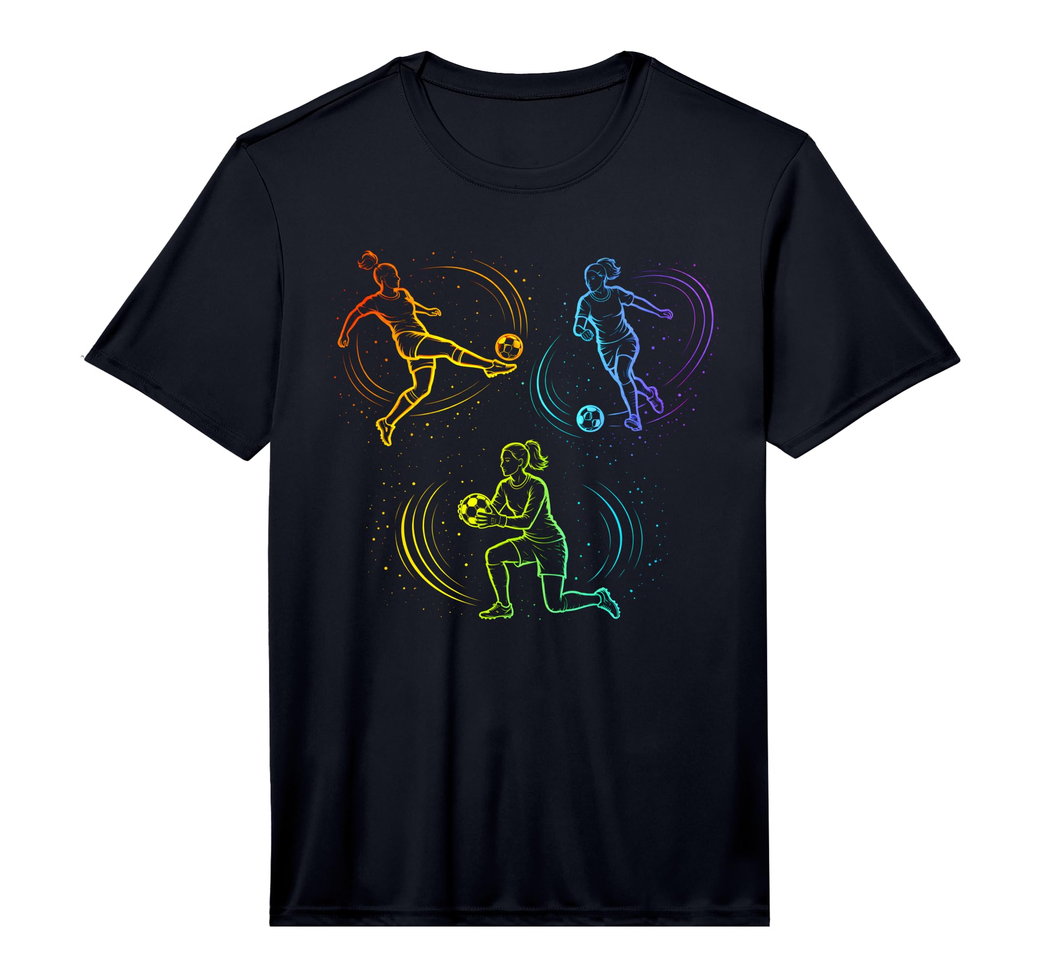 Womens Soccer Goalie Soccer Player T-Shirt - Unique Graphic Men Women