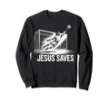Soccer Goalie Goalkeeper Jesus Sweatshirt - Novelty Apparel Men Women