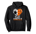 Ball Uncle Heart Funny Soccer Hoodie - Novelty Apparel for Adults