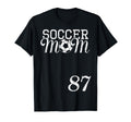 Soccer Mom Jersey Number 87 T-Shirt - Aesthetic Graphic for Adults