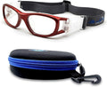 BLUE CUT Safety Basketball Goggles For Kids for Outdoor Sports Activities Anti Fog Replaceable to Prescription Lenses