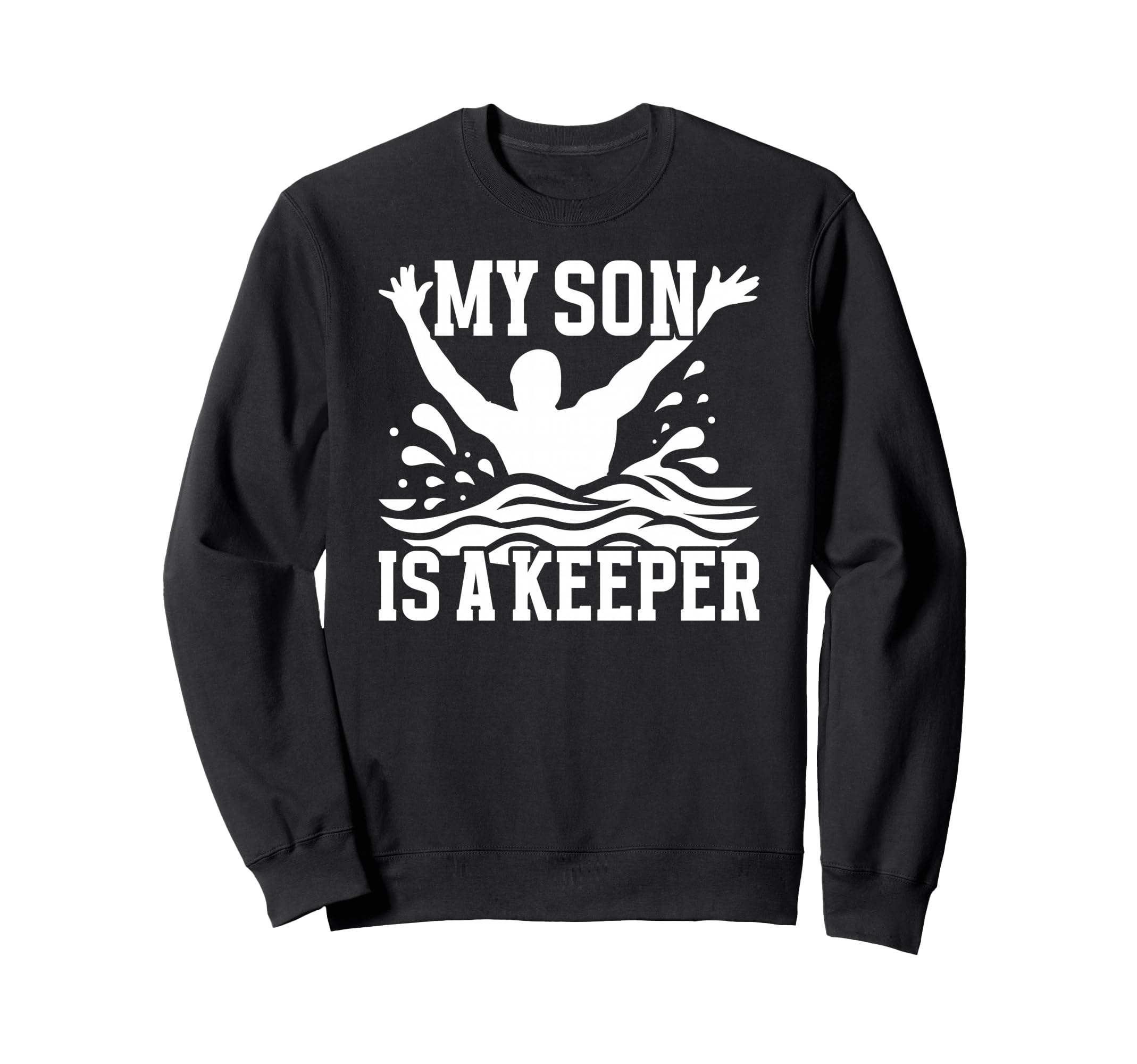 Proud Water Polo Keeper Mom Sweatshirt - Fun Novelty Design for Adults