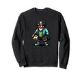 Bernese Mountain Dog Soccer Player Sweatshirt - Minimalist Print Unisex