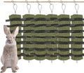 Rabbit Chew Toys for Teeth Grinding Bunny Treats 100% Natural Wood Timothy Grass Treats for Guinea Pigs Chinchillas Hamsters 6pcs