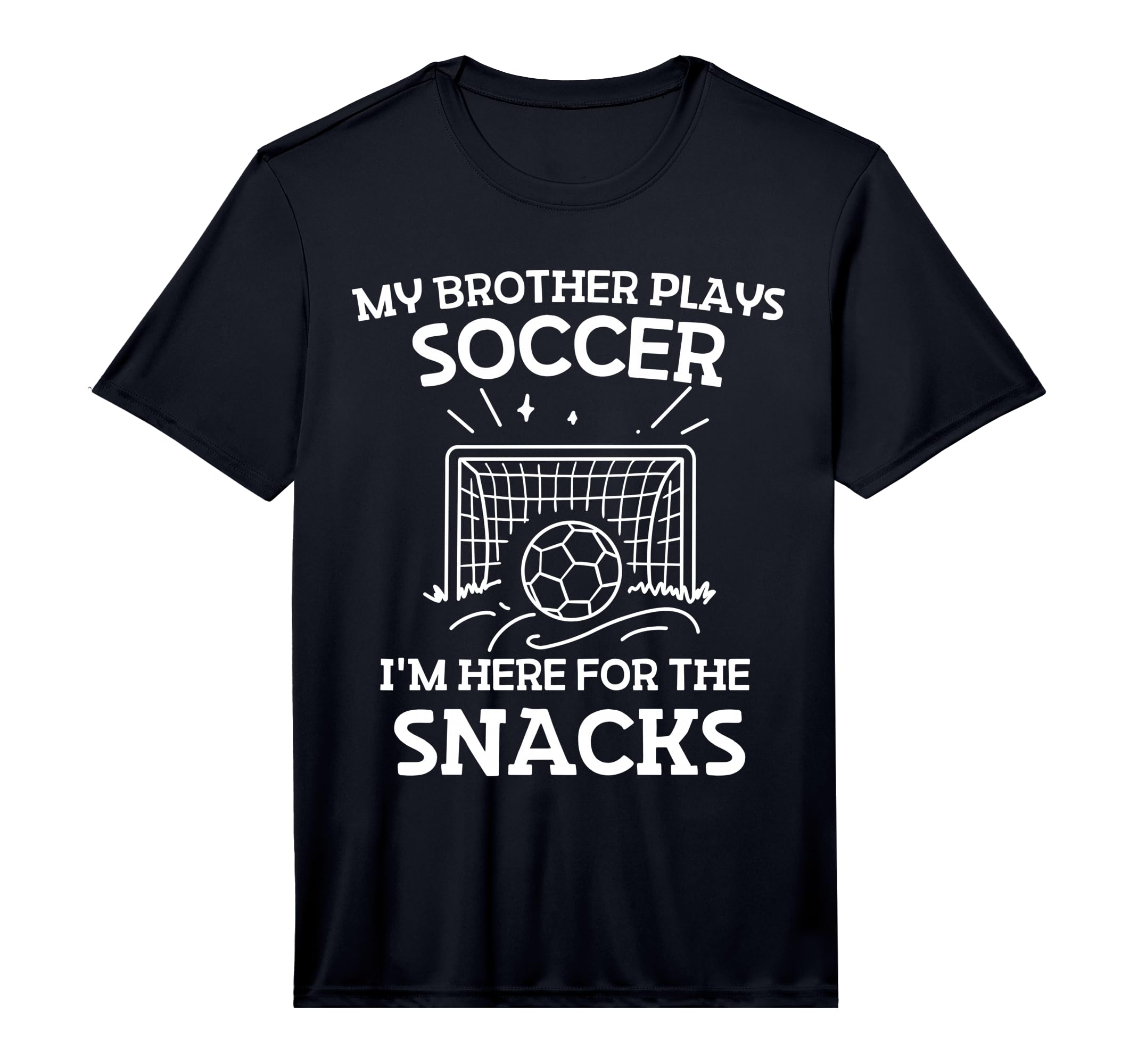 My Brother Plays Soccer Im Here T-Shirt - Minimalist Print Men Women