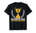 Number One Soccer Player Goalkeeper Goalie T-Shirt - Unique Graphic Unisex