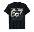 I Was 6 Now Im 7 7Th Birthday Soccer Six T-Shirt - Graphic Print Men Women