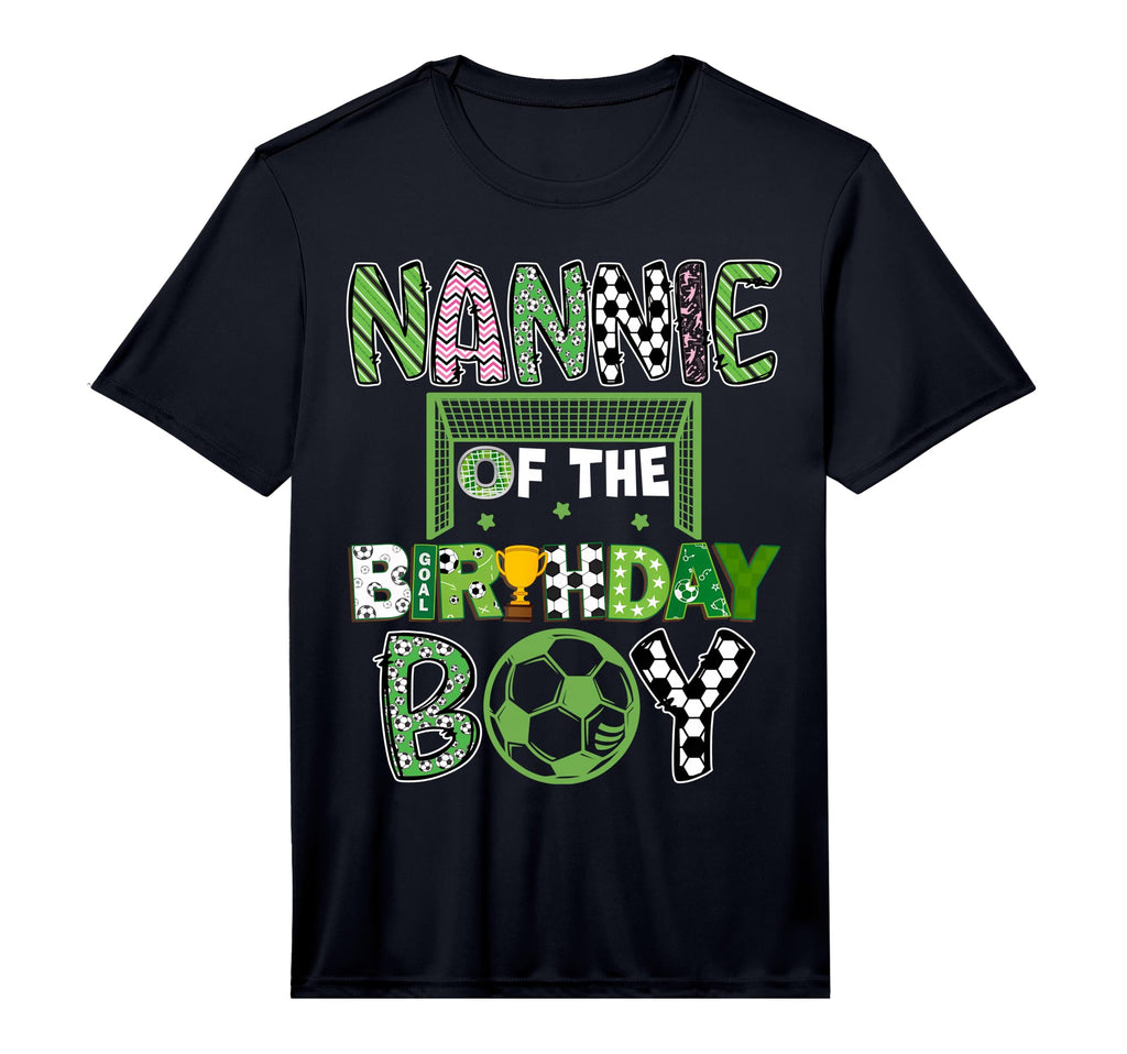 Nannie Birthday Soccer Player T-Shirt - Casual Everyday Wear for Adults