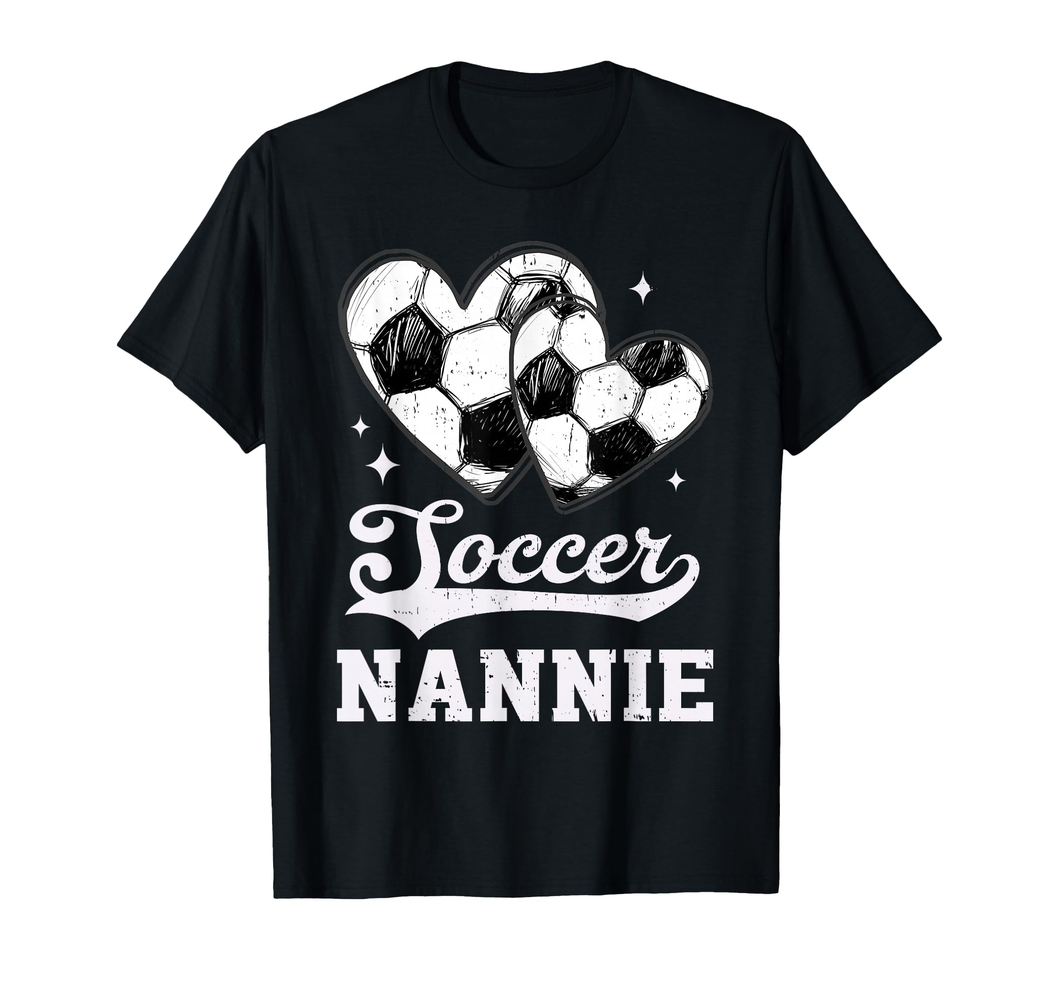 Soccer Heart Nannie Soccer Player T-Shirt - Streetwear Style Unisex