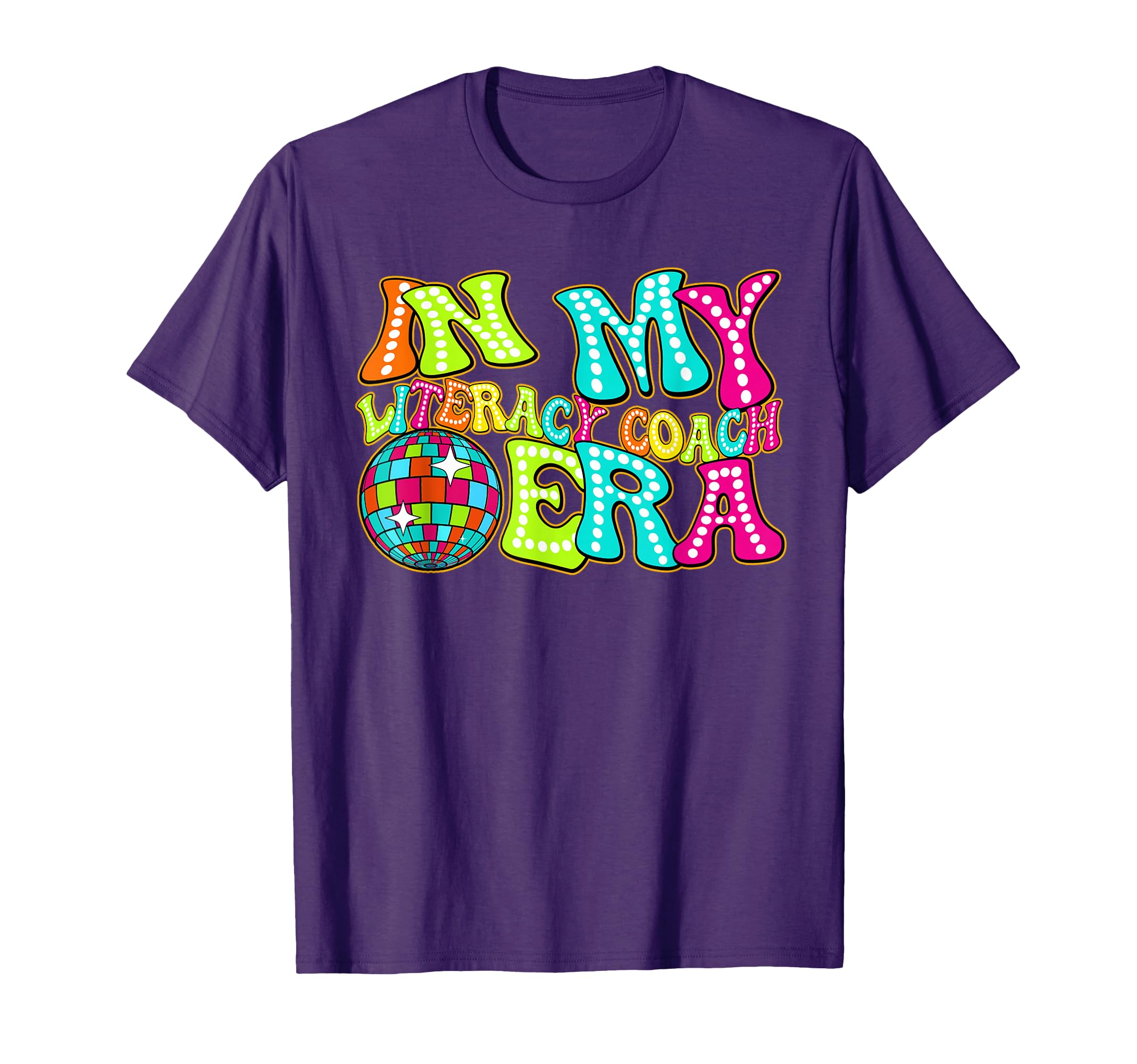Disco Groovy My Literacy Coach Era T-Shirt - Graphic Print Unisex