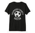 Chambers County Soccer Distressed 90S T-Shirt - Minimalist Print Unisex