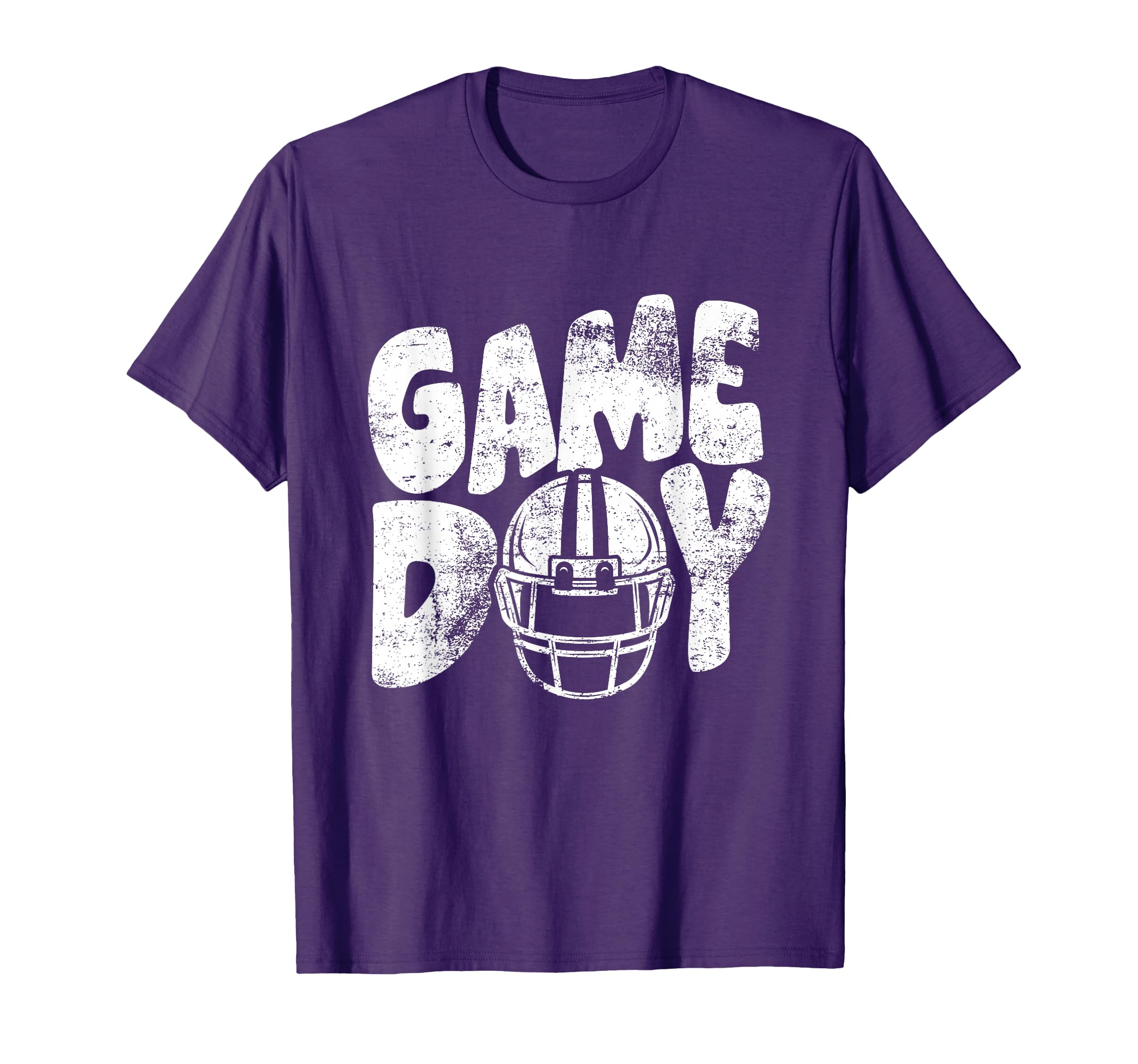Game Day Football Season Purple T-Shirt - Streetwear Style for Adults