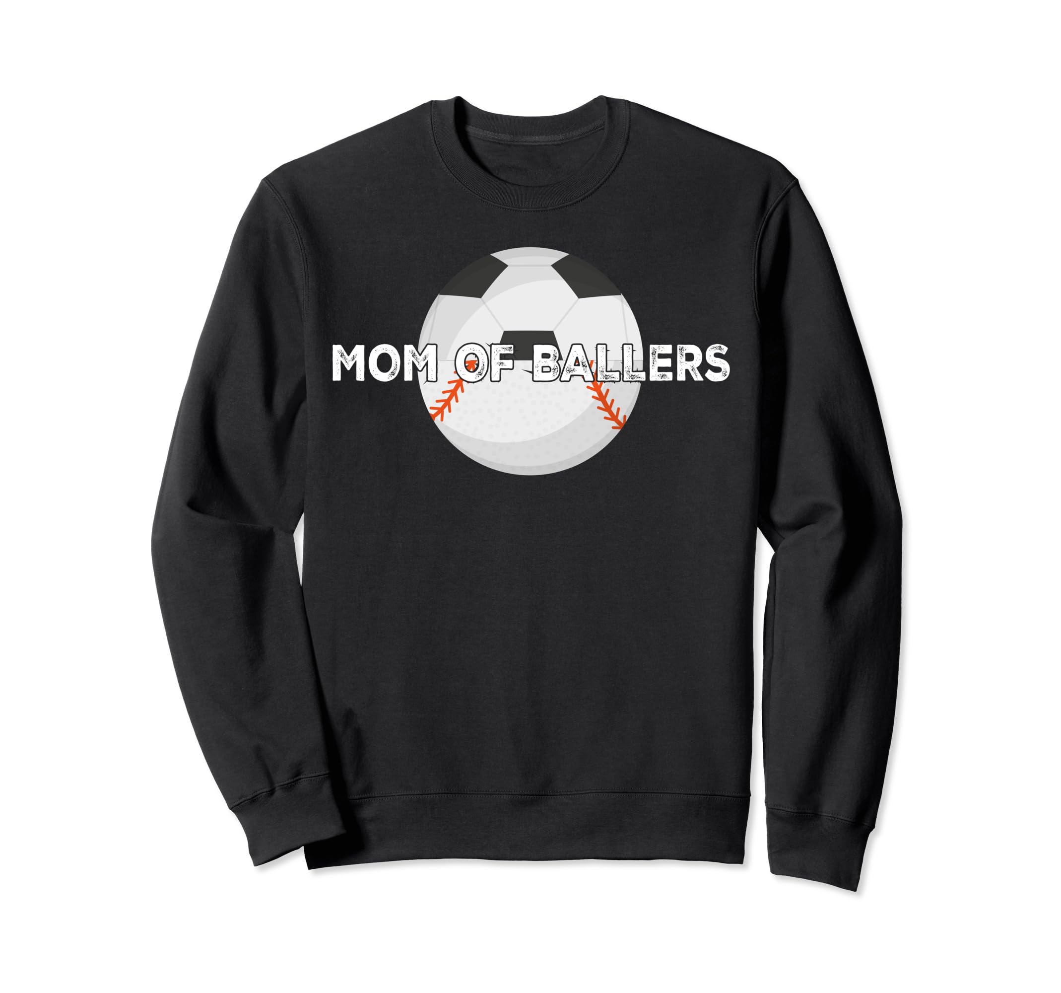 Mom Ballers Soccer Baseball Sweatshirt - Casual Everyday Wear Unisex