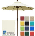 EliteShade USA 10-Year-Non-Fading 9Ft Market Umbrella Patio Umbrella Outdoor Table Umbrella with Ventilation, Natural