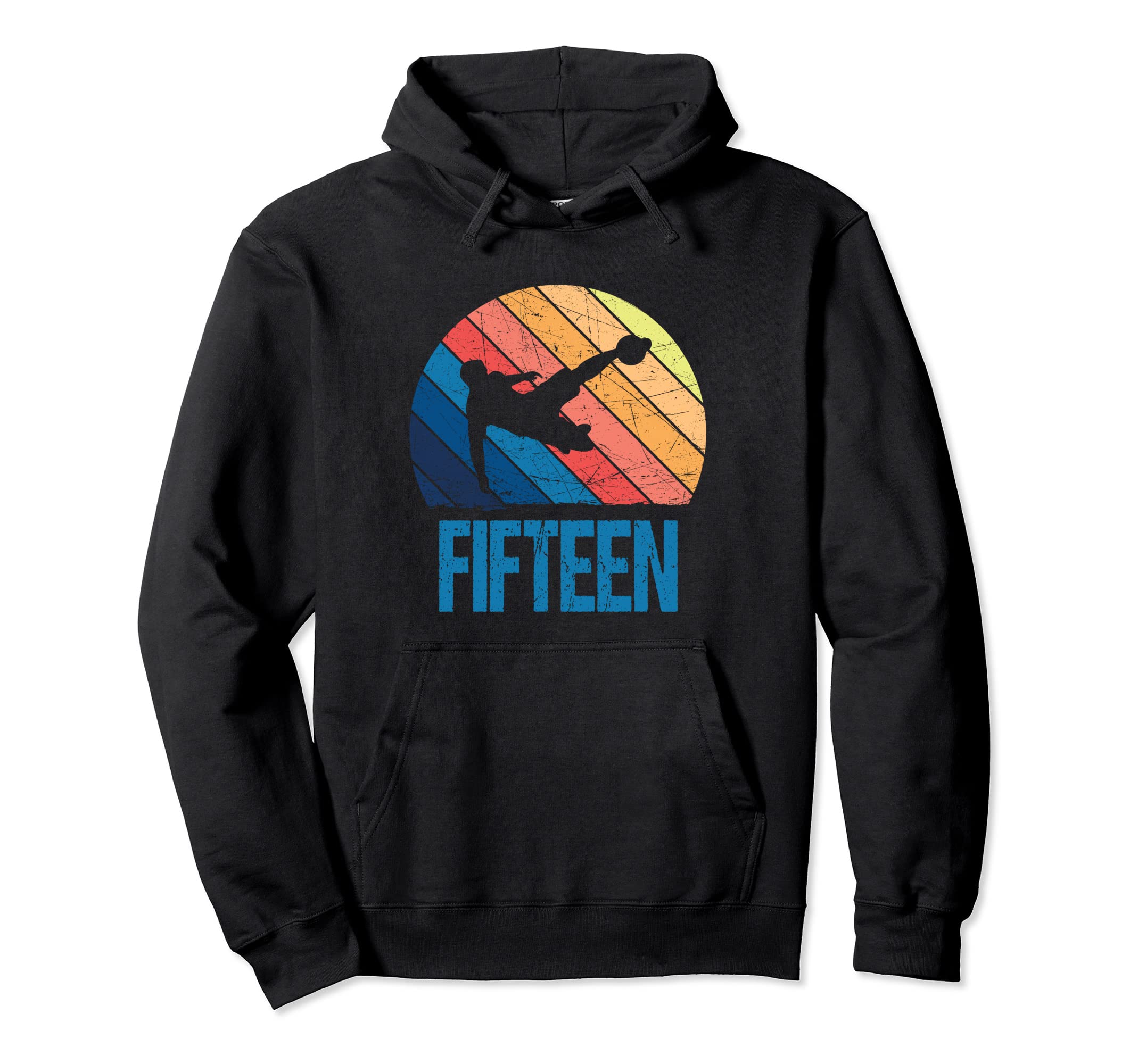 15Th Birthday Soccer 15 Years Old Hoodie - Fun Novelty Design Unisex