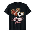Mom Both Soccer Football Leopard T-Shirt - Fun Novelty Design for Adults