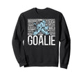 Ice Hockey Goalie Goalkeeper Sweatshirt - Custom Art Print Unisex