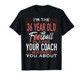 Football 36Th Birthday Party Player T-Shirt - Aesthetic Graphic for Adults